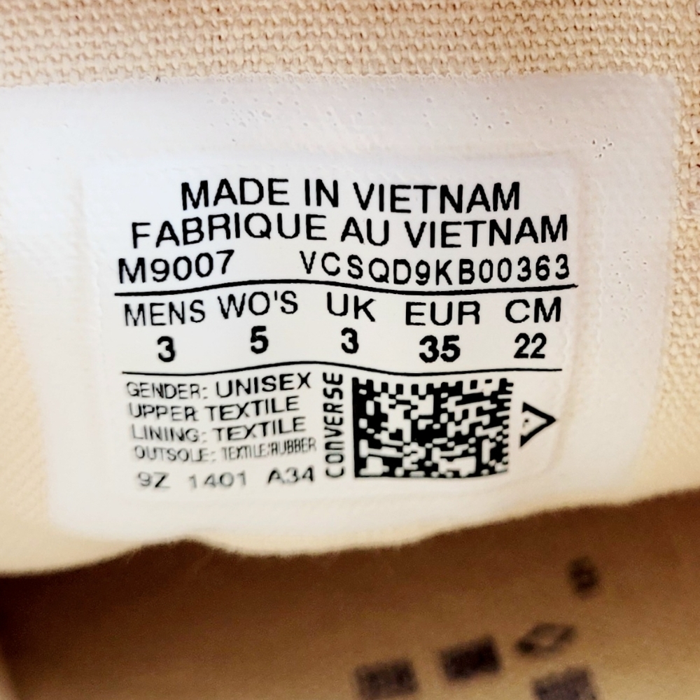 Converse CTAS OX Pink White Black Women's 5 - Picture 6 of 6